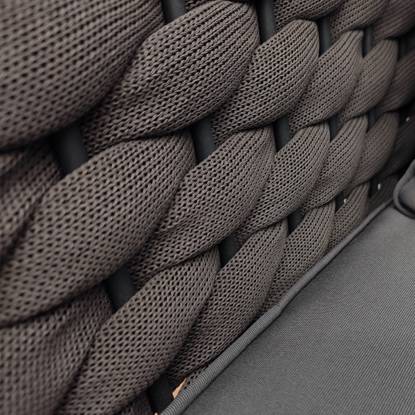 Кресло КАРЕЛИЯ лаунж роуп 45-20 с подушкой 13822 каркас 7016