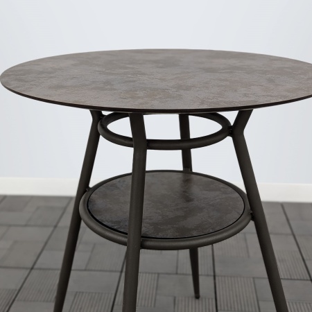 Стол РИЦА-2 D-65 HPL булат каркас 9005