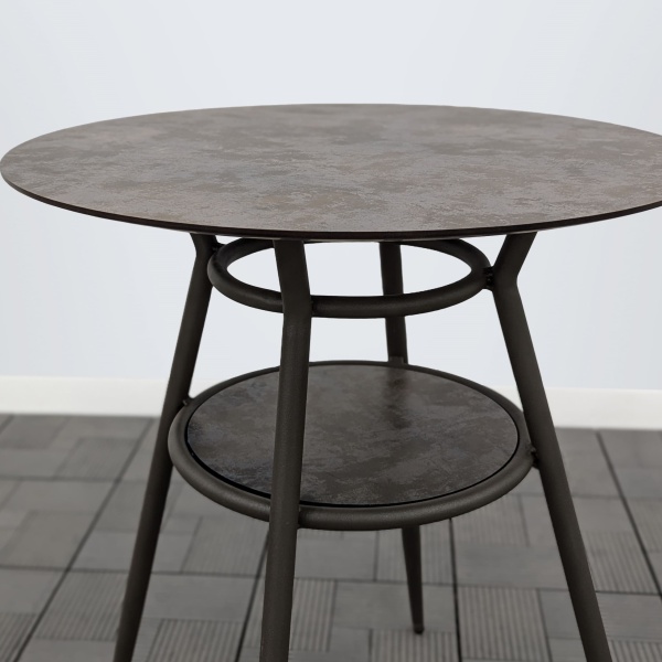 Стол РИЦА-2 D-65 HPL булат каркас 9005