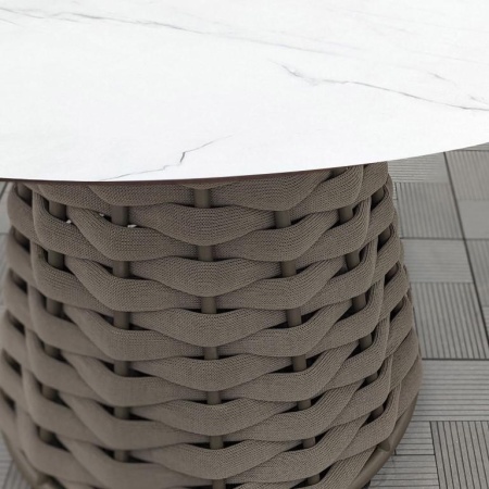 Стол КАРЕЛИЯ D-110 жгут CHN45-12 текстилен каркас 7036 матовый