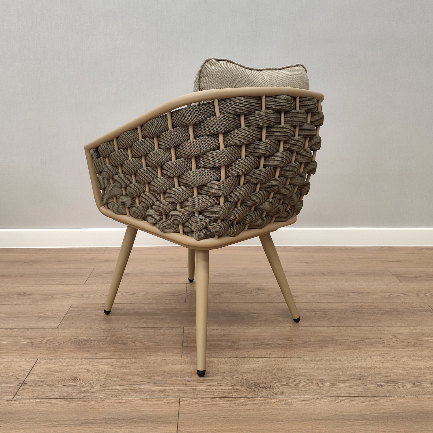 Кресло обеденное КАРЕЛИЯ роуп 45-19 текстилен каркас GX056 муар с подушками ткань 602.804