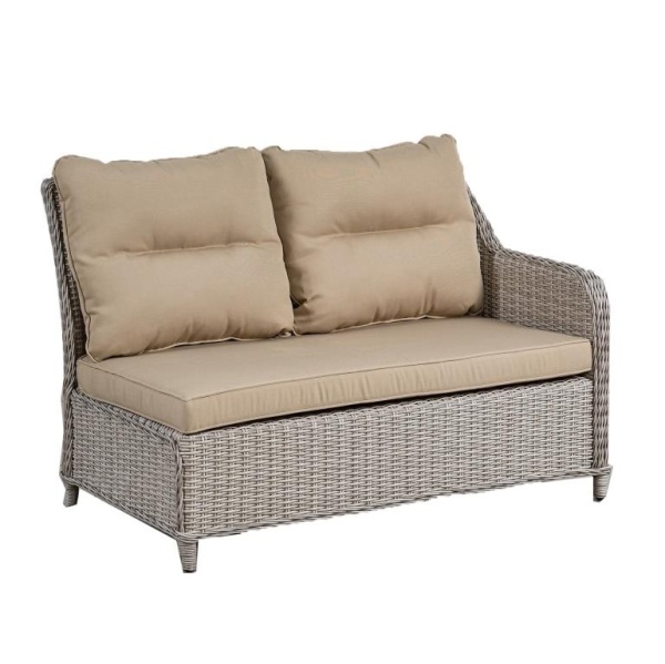 Диван плетеный левый РИО-ГРАНДЕ с подушками жгут 9677 Диван плетеный левый РИО-ГРАНДЕ с подушками жгут 9677