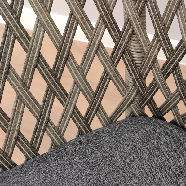 Кресло ЭММА серый/антрацит с подушкой Кресло ЭММА серый/антрацит с подушкой