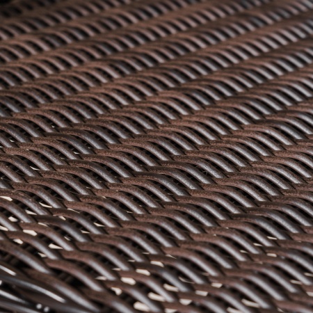 Кресло Уэльс ажурное плетение мокко