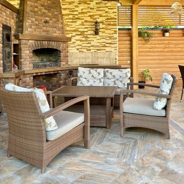 Комплект плетеной мебели ВЕНЕЦИЯ (комплектация: 2х-местный диван, 2 кресла, столик) Комплект плетеной мебели ВЕНЕЦИЯ (комплектация: 2х-местный диван, 2 кресла, столик)