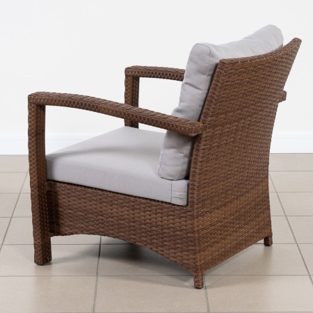 ПЛЕТЕНОЕ КРЕСЛО ВЕНЕЦИЯ С ПОДУШКАМИ жгут 30703