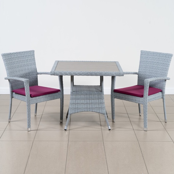 Композиция плетеной мебели БАЛИ/КРИТ жгут 8486 с подушками 13821 Композиция плетеной мебели БАЛИ/КРИТ жгут 8486 с подушками 13821