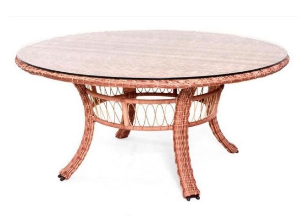 Стол круглый разборный  D-160см капучино Стол круглый разборный  D-160см капучино