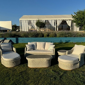 Комплект плетеной мебели "Луна"