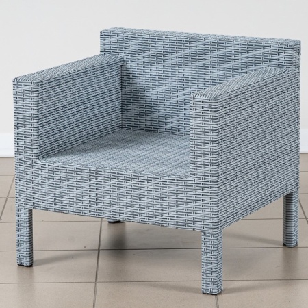 ПЛЕТЕНОЕ КРЕСЛО РОДОС С ПОДУШКАМИ жгут 8486