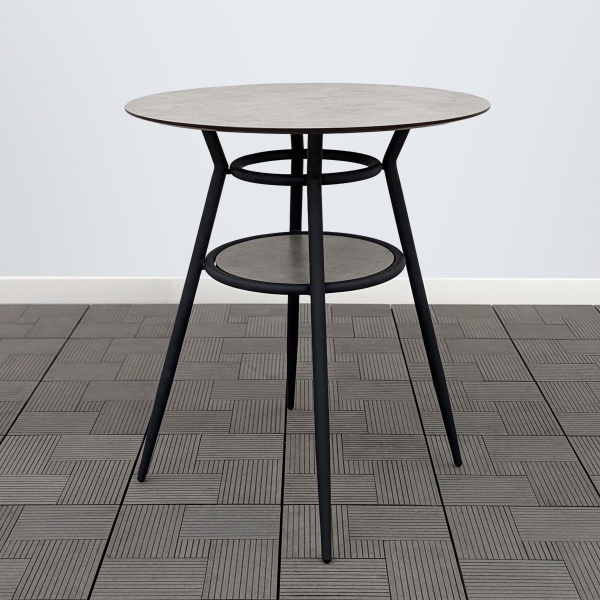 Стол РИЦА-2 D-65 HPL северный камень каркас 7016