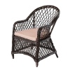 Кресло Уэльс ажурное плетение мокко