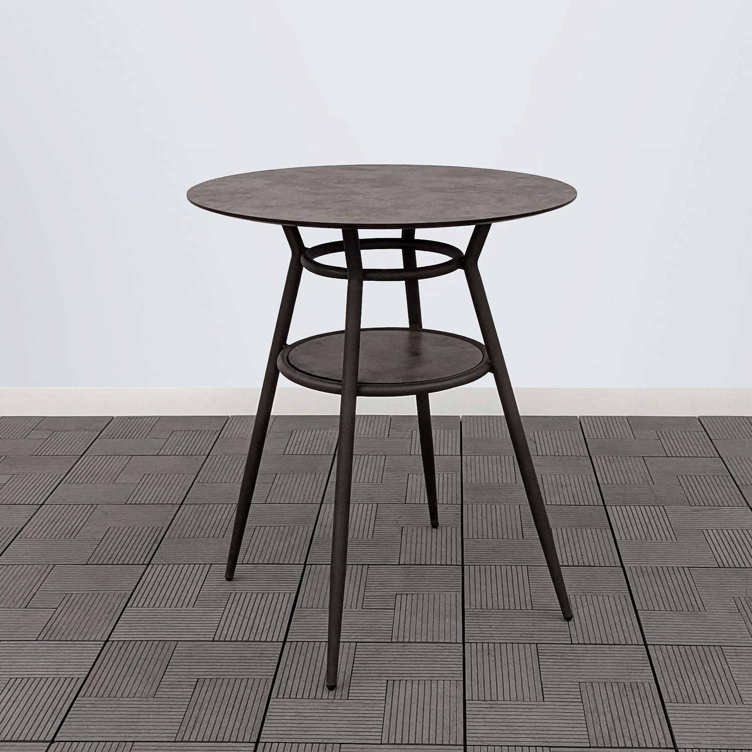 Стол РИЦА-2 D-65 HPL булат каркас 9005