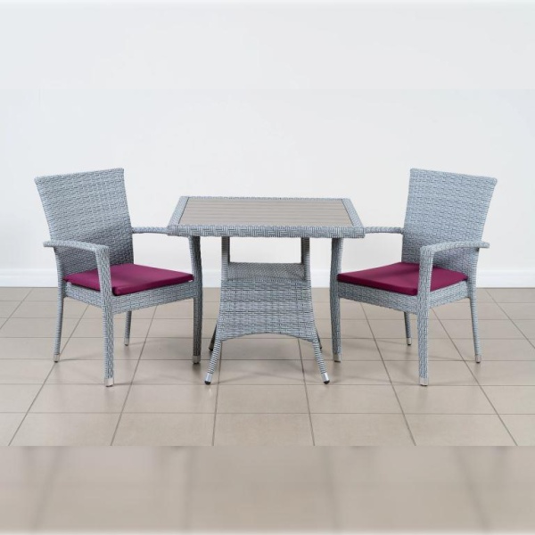 Композиция плетеной мебели БАЛИ/КРИТ жгут 8486 с подушками 13821 Композиция плетеной мебели БАЛИ/КРИТ жгут 8486 с подушками 13821