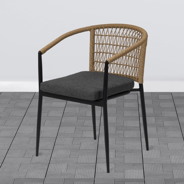 Кресло ФЛОРЕНС W жгут 32807 каркас 9005 муар