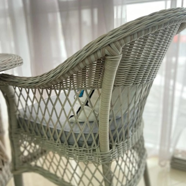 Комплект мебели California (стол+2кресла) серая  Комплект мебели California (стол+2кресла) серая