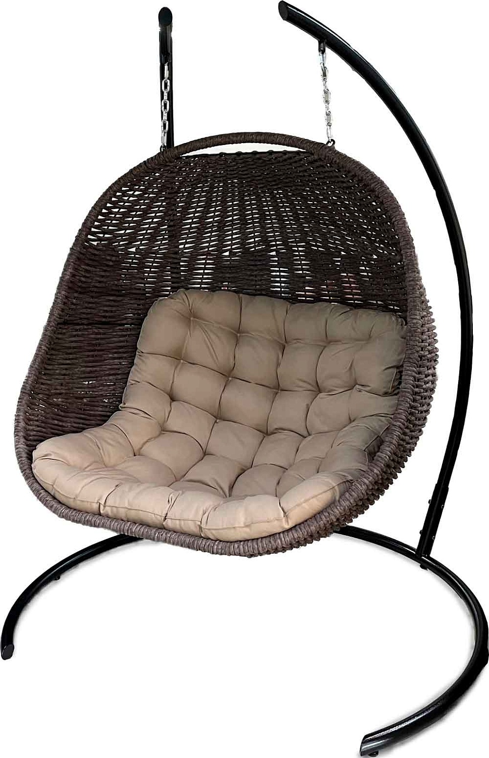 Плетеное Подвесное Двойное Кресло-Кокон DeckWOOD