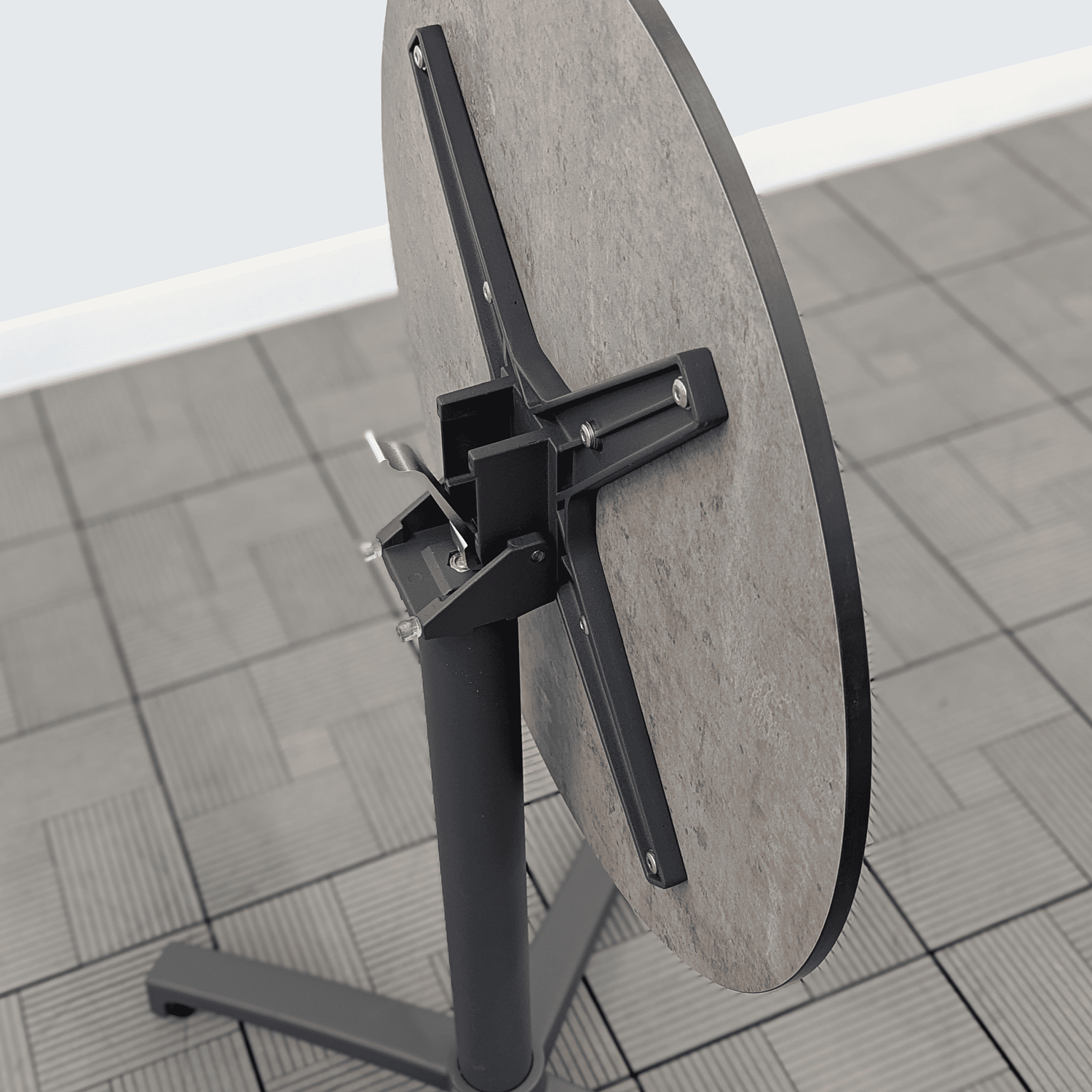 Столик кофейный AKSU D-60 каркас антрацит