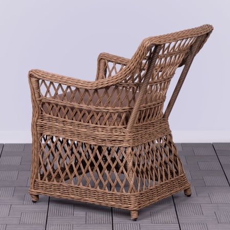 Кресло обеденное САРДИНИЯ жгут 32530 с подушкой ткань 14809