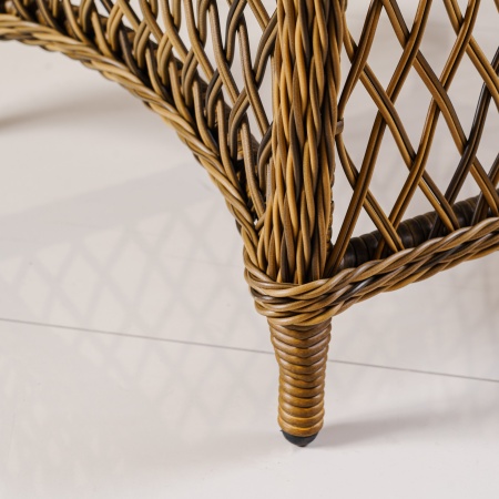 Кресло Уэльс ажурное плетение мореная лиственница