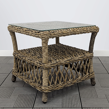 Столик боковой САРДИНИЯ со стеклом жгут 70257