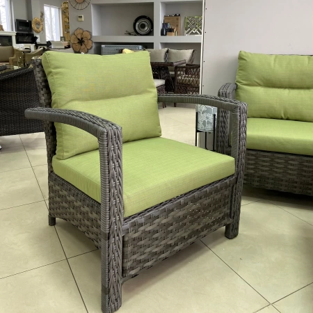 Комплект плетеной мебели ВЕНЕЦИЯ серый комб