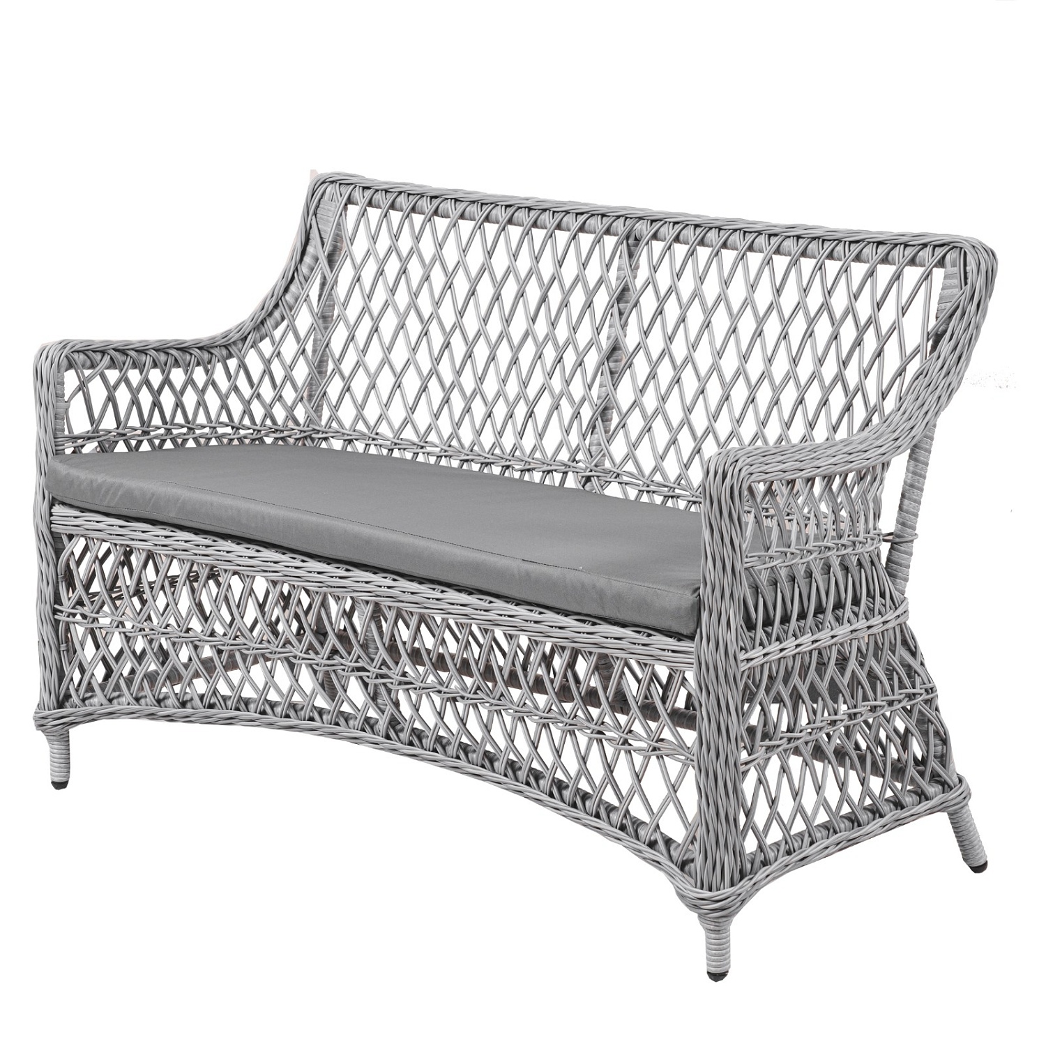 Плетеная Софа Марсель 2х-местная (плетение ромб) Плетеная Софа Марсель 2х-местная (плетение ромб)