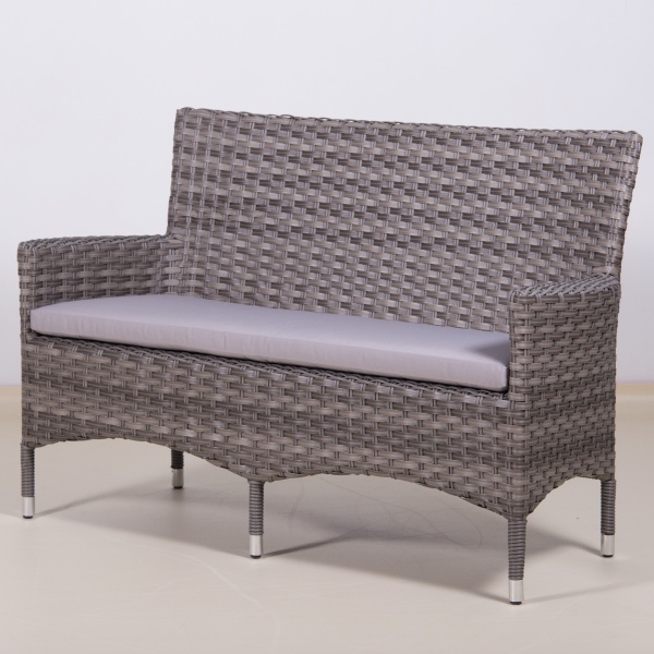 ПЛЕТЕНАЯ ЛАВКА 2-Х МЕСТНАЯ КИПР С ПОДУШКОЙ жгут 7262/7425 ПЛЕТЕНАЯ ЛАВКА 2-Х МЕСТНАЯ КИПР С ПОДУШКОЙ жгут 7262/7425