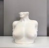  Ваза керамическая "Тело женщины", настольная, белая матовая, 26 см
