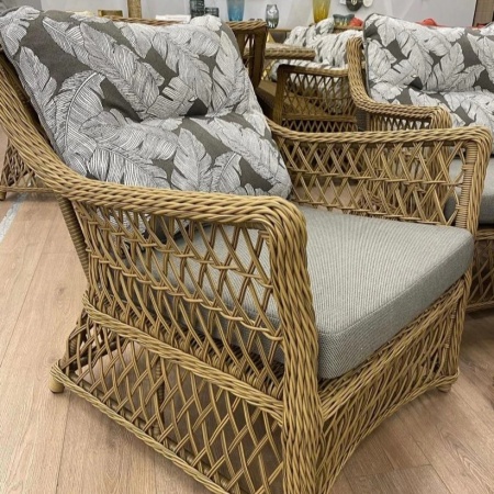 Комплект мебели Сицилия лаунж с 2х-местным диваном арт. 31614 с подушками олефин