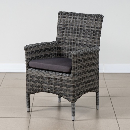 ПЛЕТЕНОЕ КРЕСЛО КИПР С ПОДУШКОЙ жгут 7262/7425