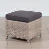 Плетеный пуф с подушкой жгут 9677