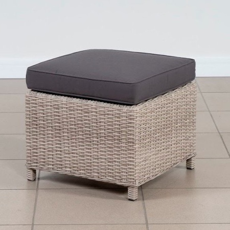 Плетеный пуф с подушкой жгут 9677