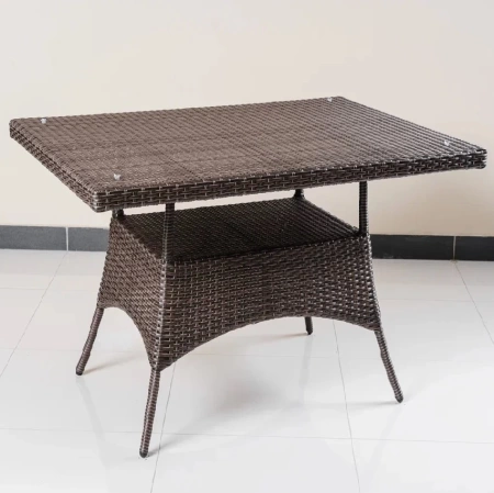 Комплект плетеной мебели Милан со столом 130 см, цвет: мокко Комплект плетеной мебели Милан со столом 130 см, цвет: мокко