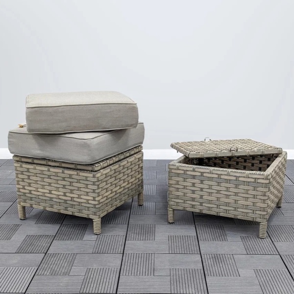 Комплект мебели БАРБАДОС (диван угловой, сундук, 2 пуфа, стол 160х90) Комплект мебели БАРБАДОС (диван угловой, сундук, 2 пуфа, стол 160х90)