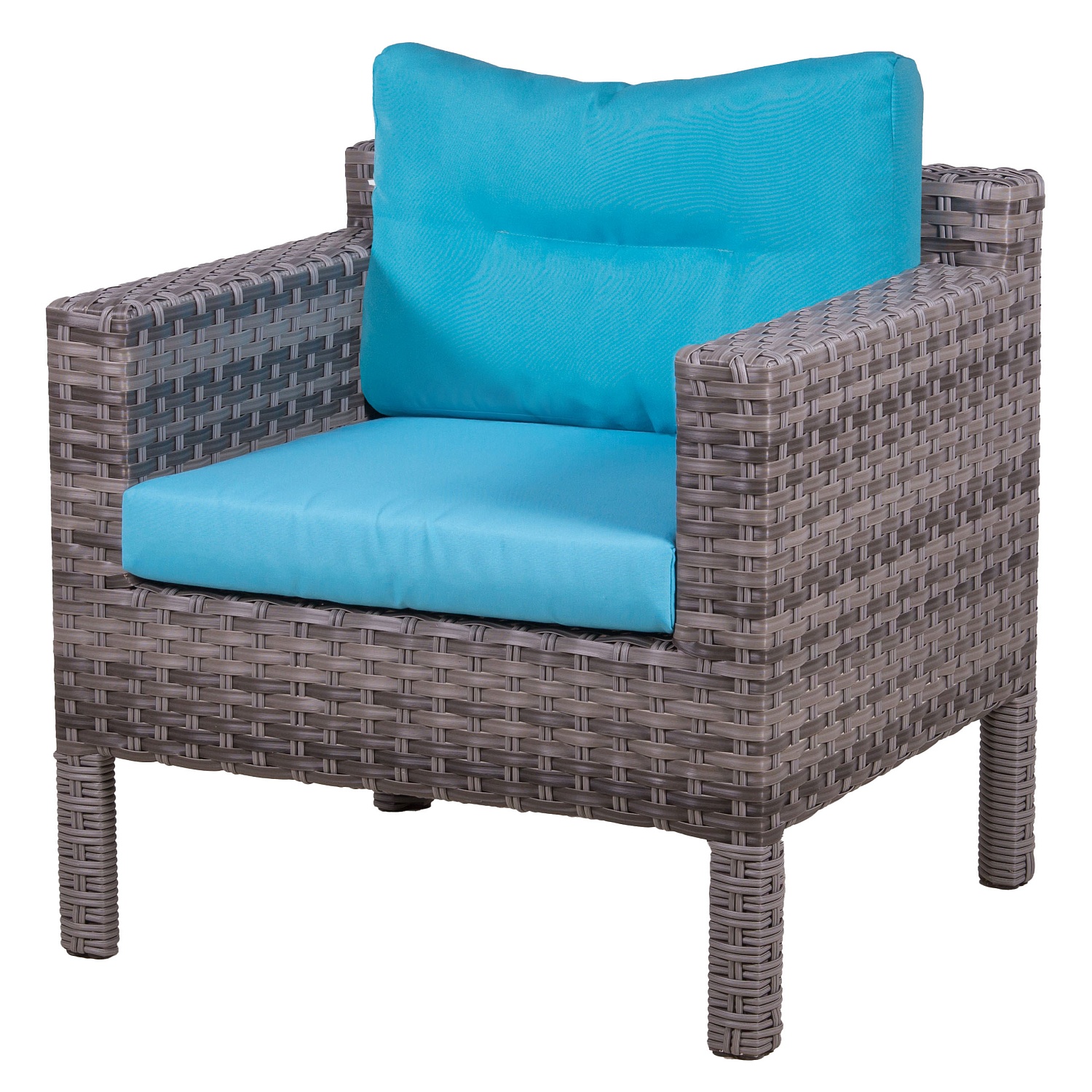 ПЛЕТЕНОЕ КРЕСЛО РОДОС С ПОДУШКАМИ