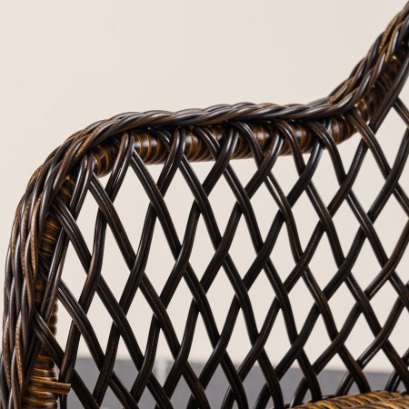 Кресло Уэльс ажурное плетение дуб