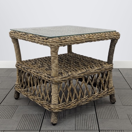 Столик боковой САРДИНИЯ со стеклом жгут 70257