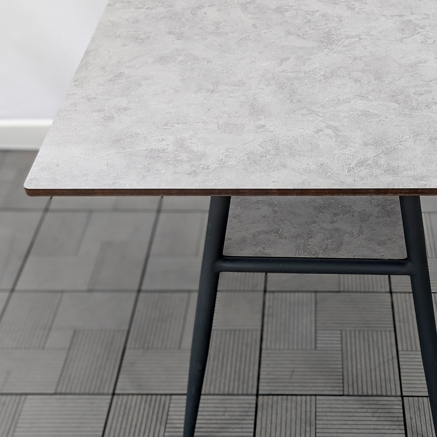 РИЦА-2 Стол 650*650 арт.Северный камень 7016муар