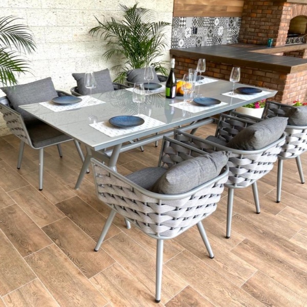 Комплект мебели Berlin (стол обеденный+6 кресел) Комплект мебели Berlin (стол обеденный+6 кресел)