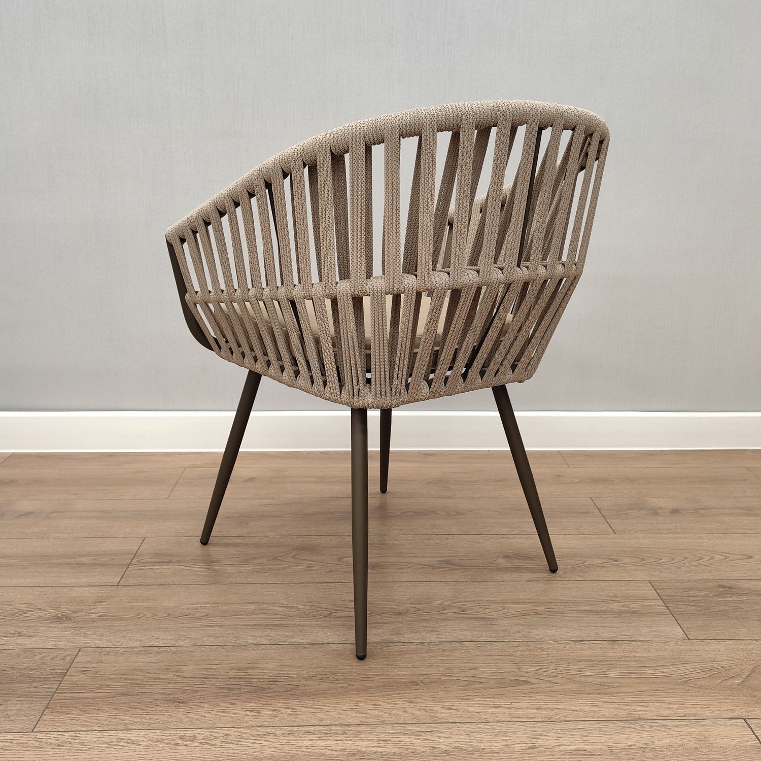 Кресло РИЦА лайн роуп CHP6-03 каркас 6818 муар с подушкой ткань 09306